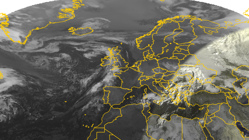 Satellitenbild des Meteosat-Satelliten