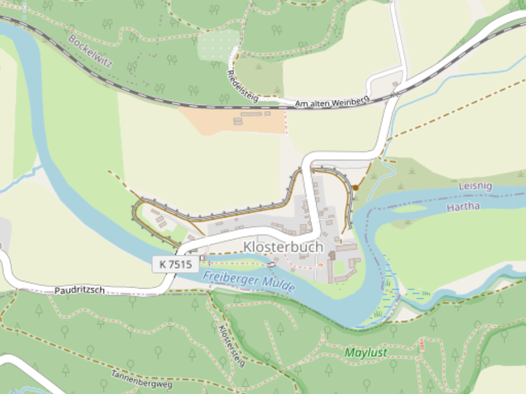 Landkarte von Klosterbuch
