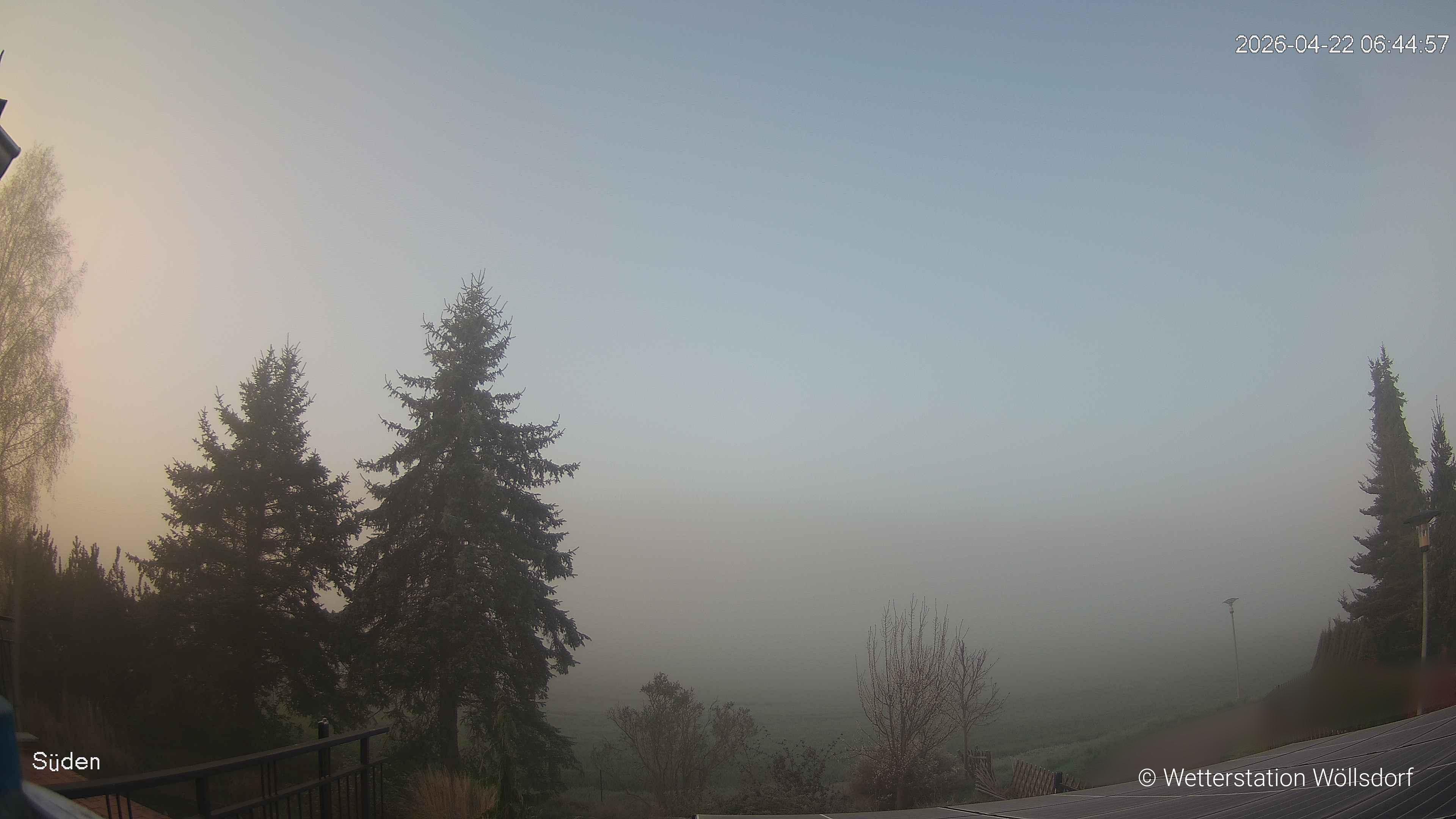 Blick von Wöllsdorf in Richtung Süden auf den Höhenzug des Pfaffenberges