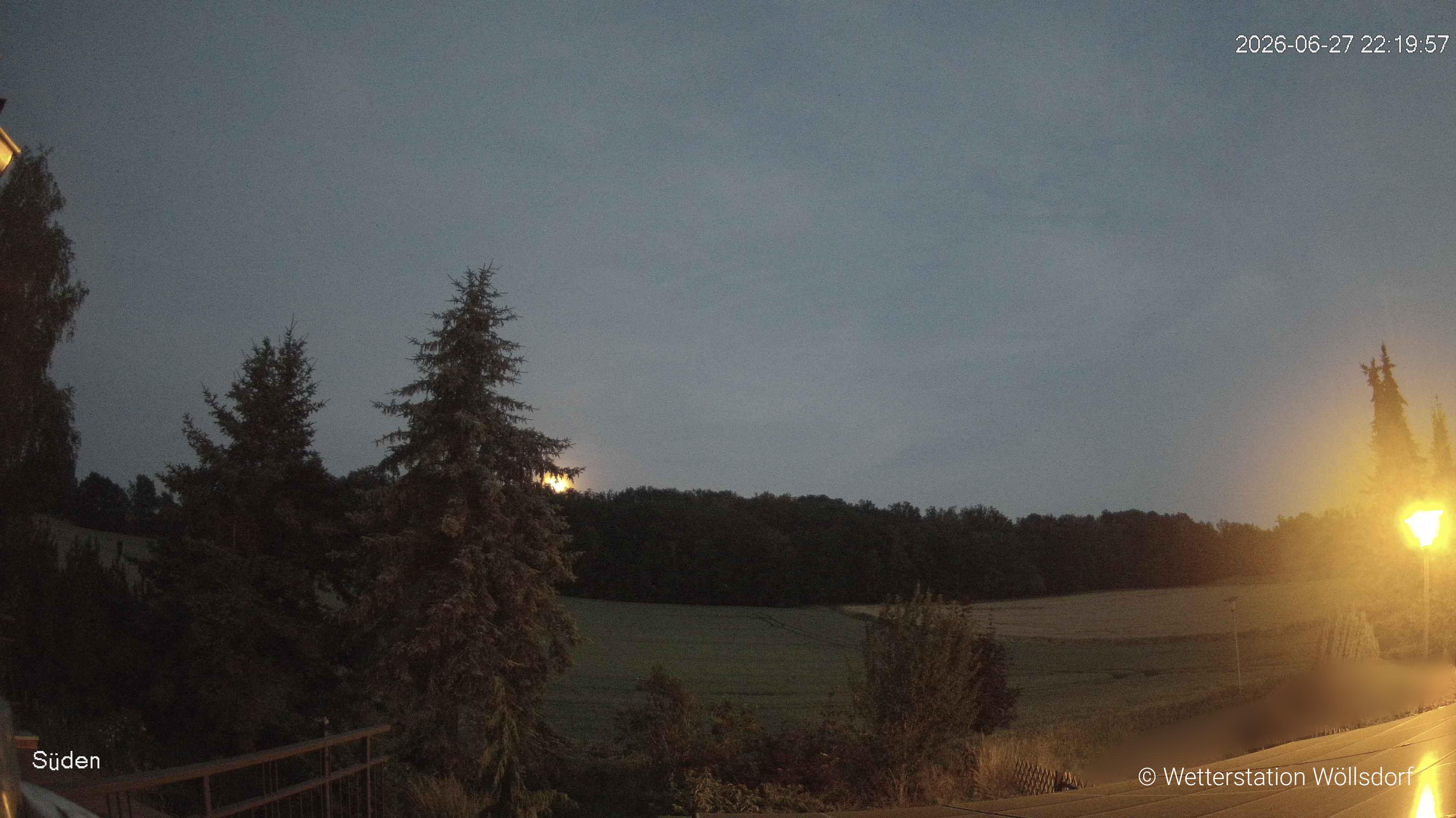 Blick von Wöllsdorf in Richtung Süden auf den Höhenzug des Pfaffenberges