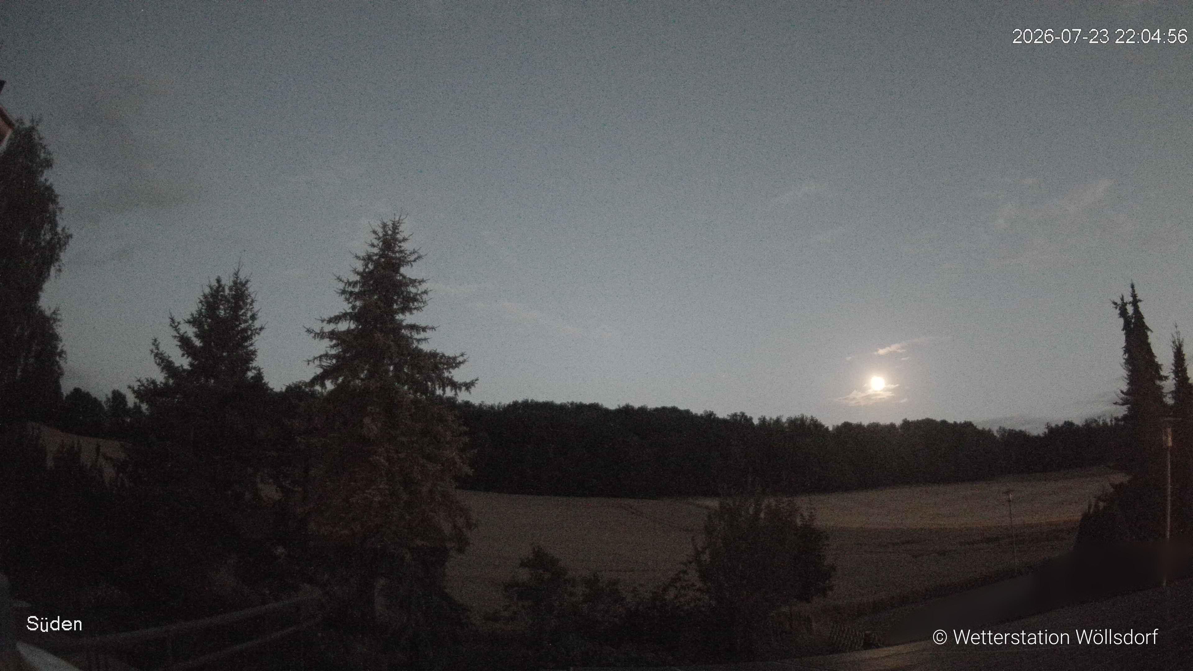 Blick von Wöllsdorf in Richtung Süden auf den Höhenzug des Pfaffenberges