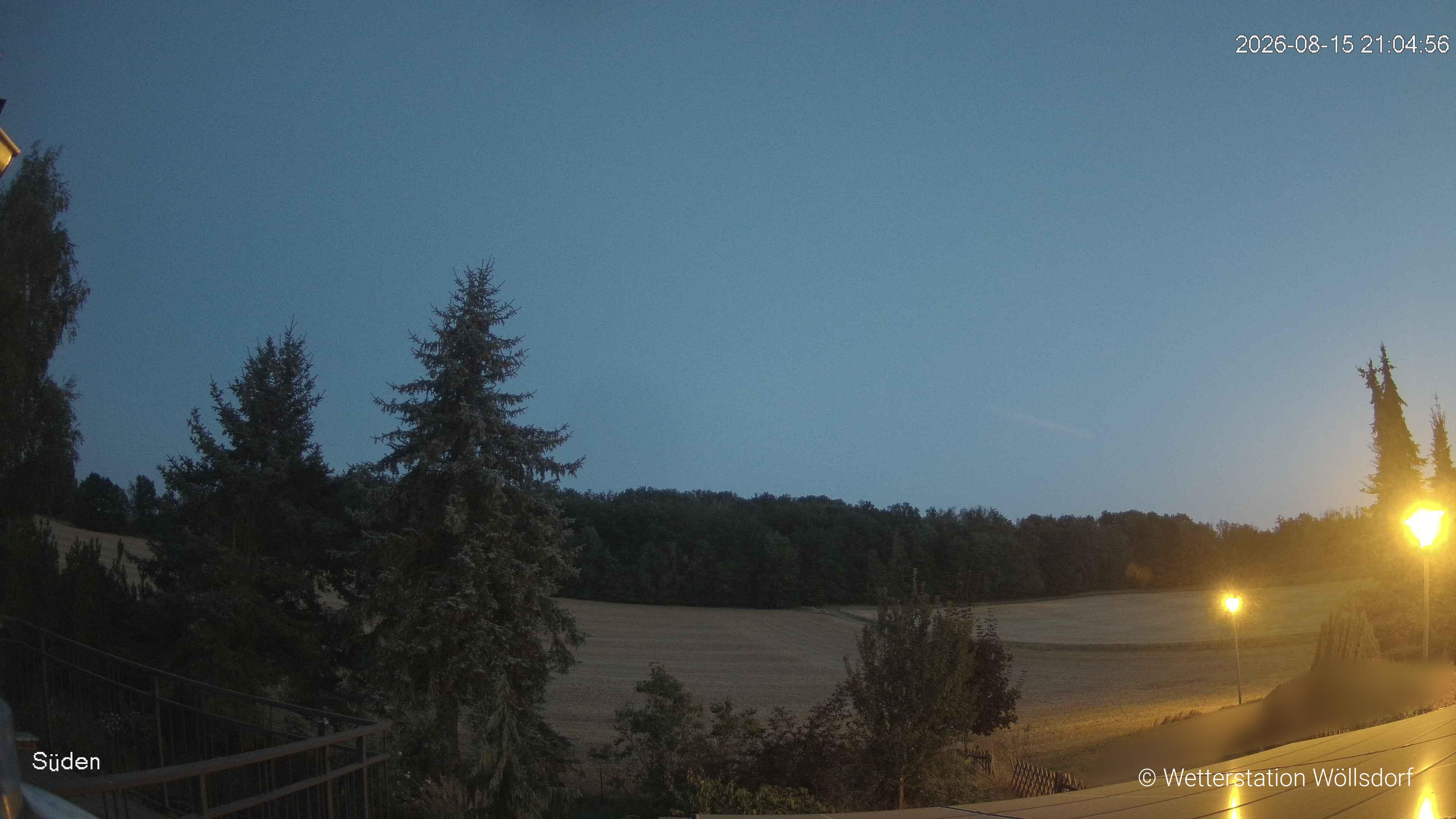 Blick von Wöllsdorf in Richtung Süden auf den Höhenzug des Pfaffenberges