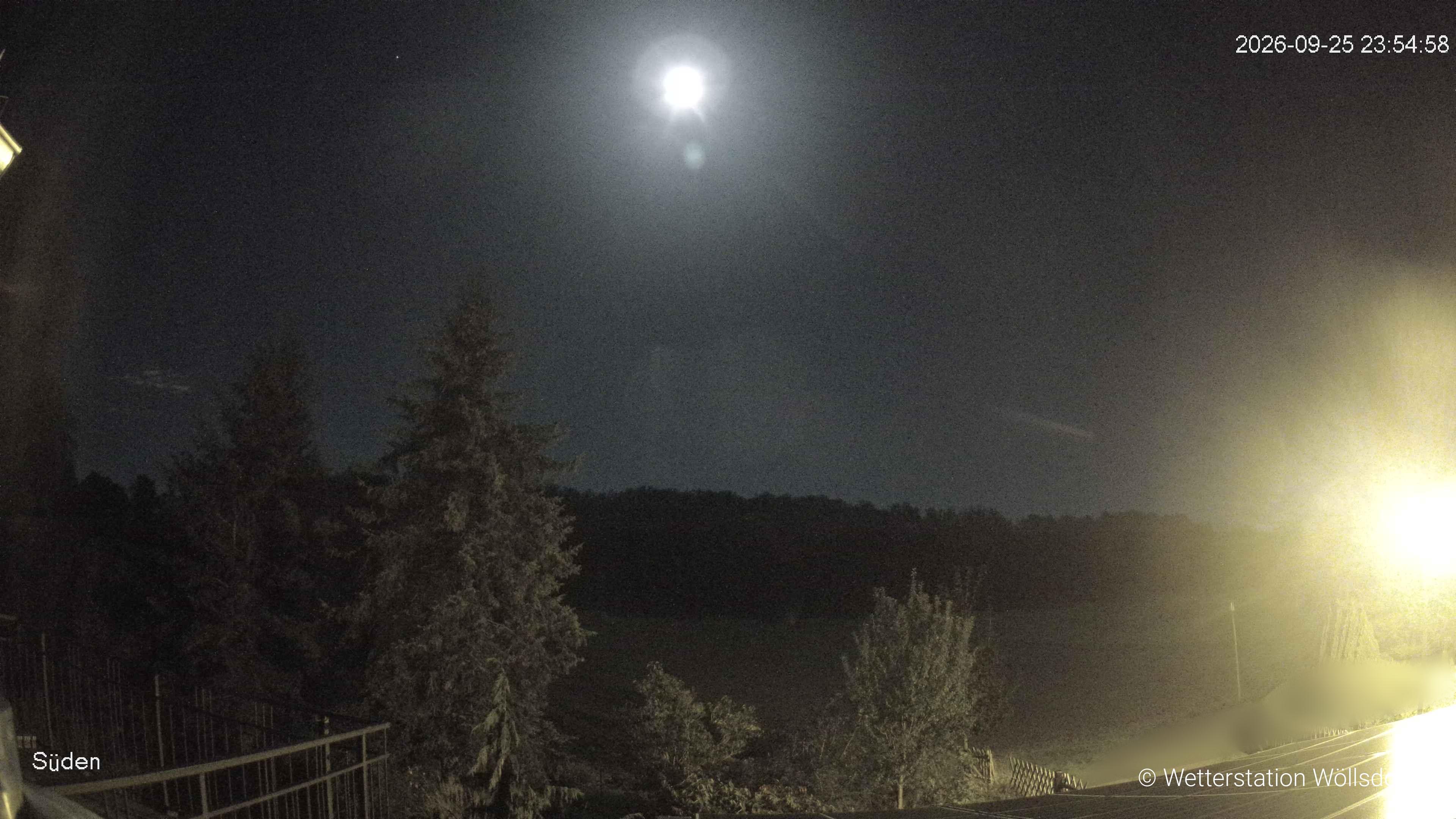 Blick von Wöllsdorf in Richtung Süden auf den Höhenzug des Pfaffenberges