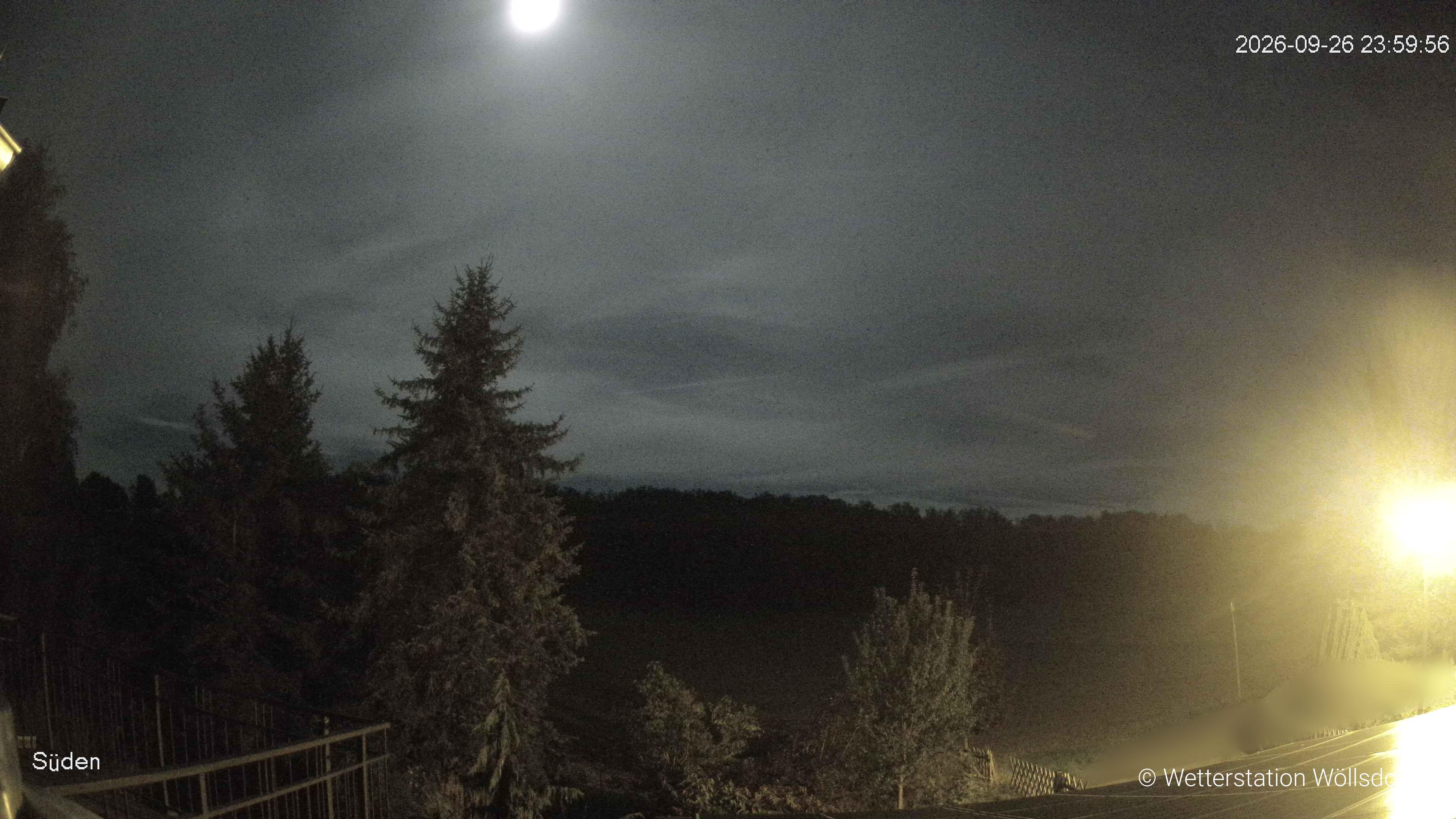 Blick von Wöllsdorf in Richtung Süden auf den Höhenzug des Pfaffenberges