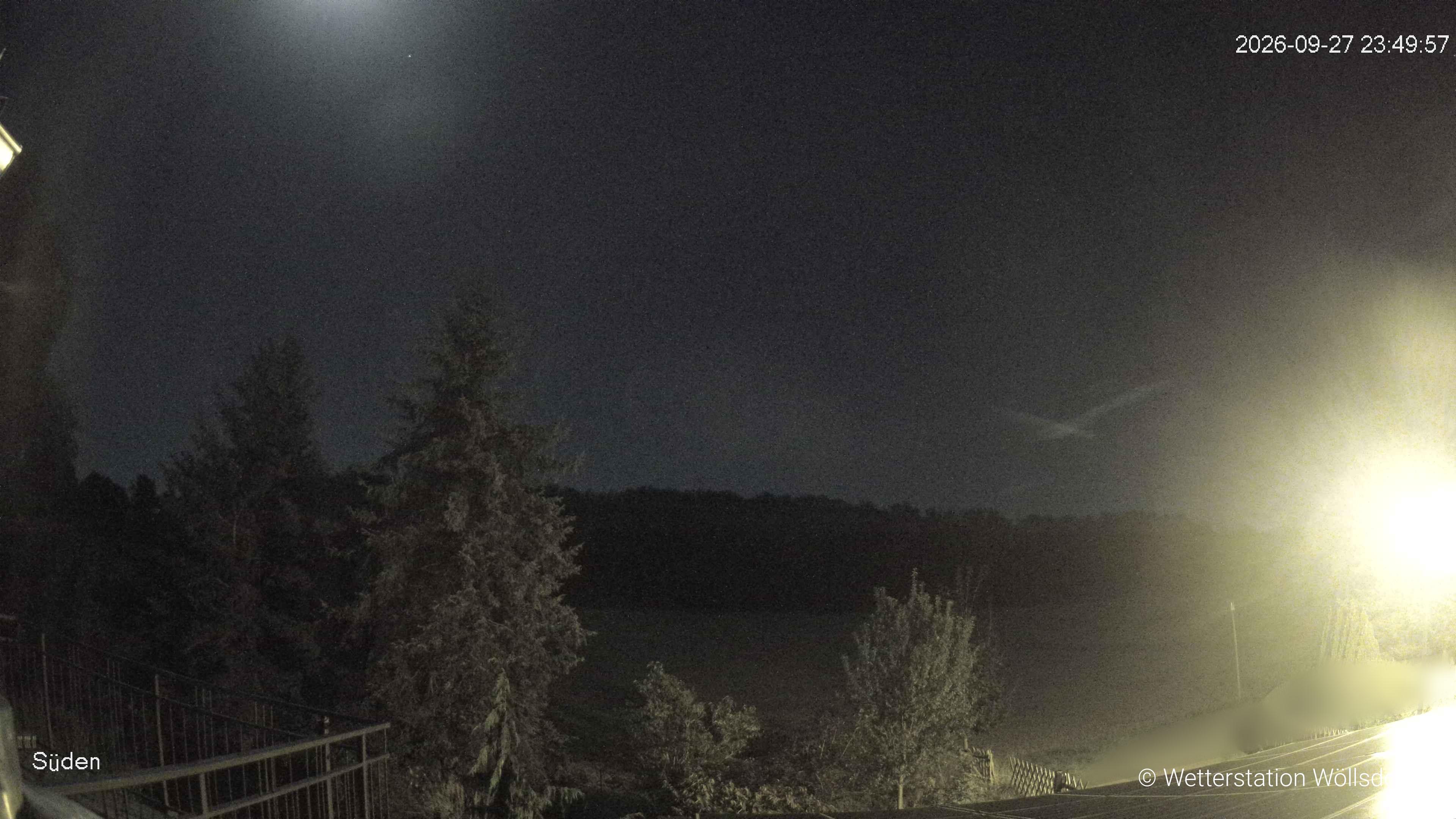 Blick von Wöllsdorf in Richtung Süden auf den Höhenzug des Pfaffenberges