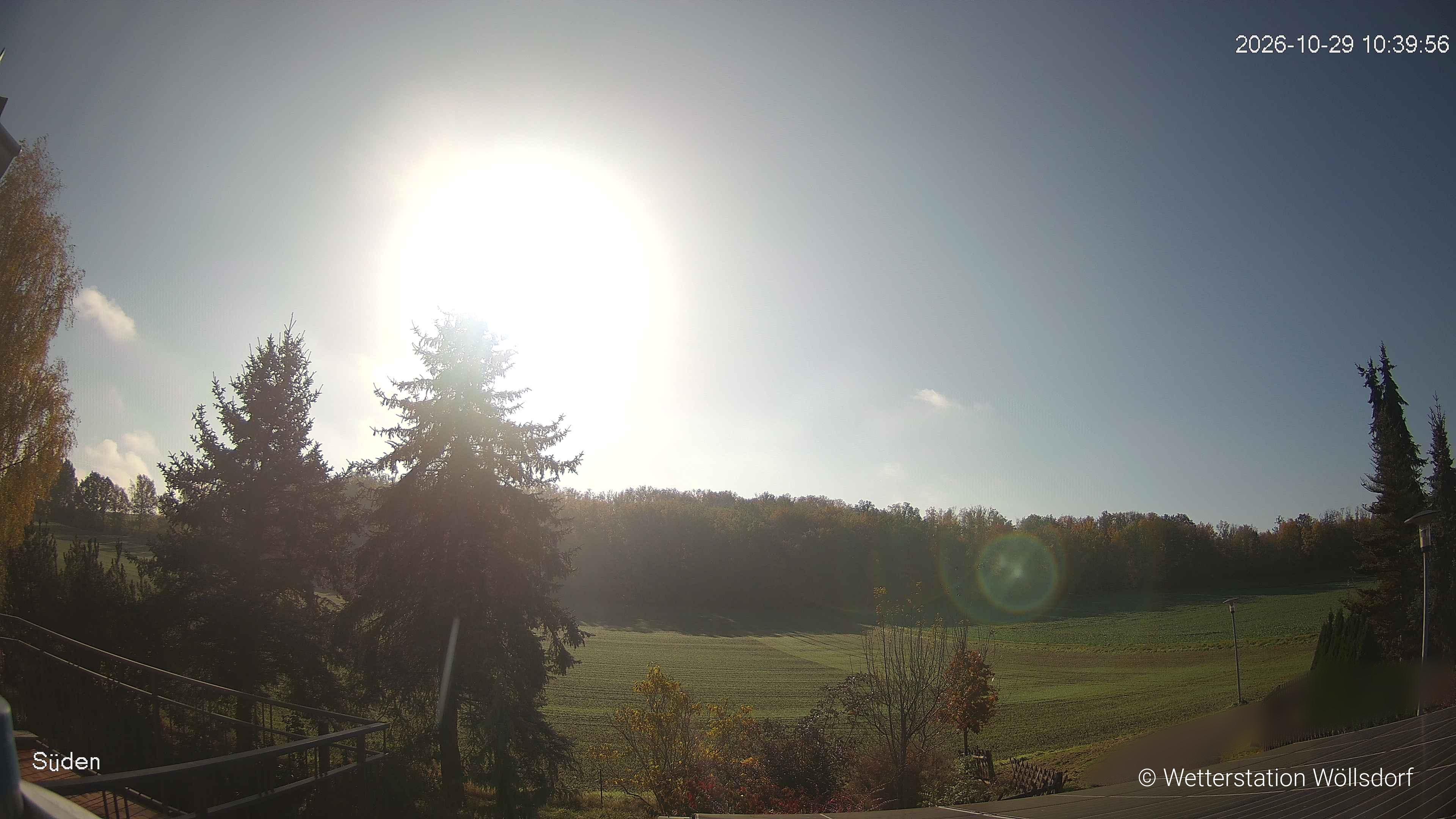 Blick von Wöllsdorf in Richtung Süden auf den Höhenzug des Pfaffenberges